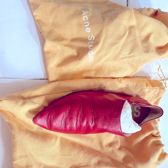 Acne Studio Flats in RED - Picture 2 of 3